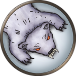Token-round-polar-bear