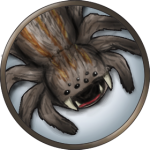 Token-round-giant-spider